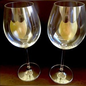 COPY - Pair of logoed Don Perignon large Champagne Glasses.